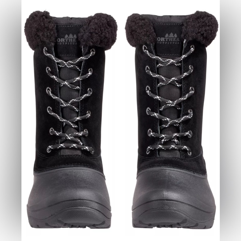Northeast Outfitters Women’s PAC 200g Winter Boots, Black Size 6– Brand New